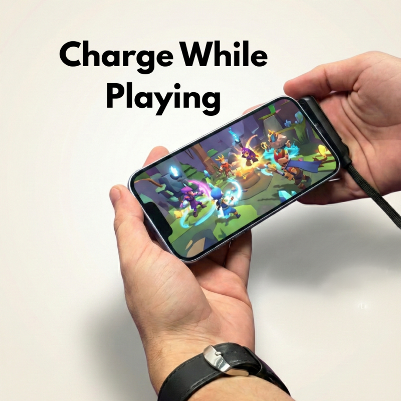 240W Super Fast Type-C Cable with 360° Aluminum Stand – Ultra Durable Charging Cord